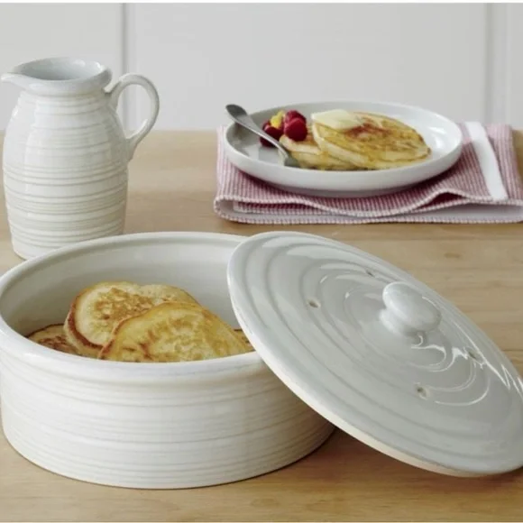 Crate&Barrel White Ceramic Syrup Pitcher - Picture 5 of 7